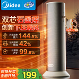 美的（Midea）【小型便捷】石墨烯暖风机直流变频取暖器 家用电暖器电暖气 电热风扇 节能小太阳暖脚神器HFS20DQ