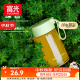 富光玻璃杯高硼硅玻璃水杯子女生便携牛奶咖啡刻度高颜值茶杯330ml
