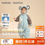 巴拉巴拉童装婴儿连体羽绒服连体衣宝宝衣服冬装哈衣爬服萌趣男童女童