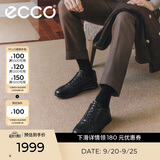 爱步（ECCO）正装鞋 增高牛皮休闲皮鞋男 雅仕男鞋系列207124 黑色43