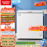 澳柯玛（AUCMA）208升单温冷柜家用减霜冰柜冷藏柜冷冻柜小型冷柜卧式顶开冰箱一级能效 BC/BD-208HNEV 以旧换新