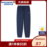 Skechers斯凯奇儿童休闲运动裤秋冬童装卫裤男女加绒保暖舒适裤子L425K117 常规/藏青色/002Z 160