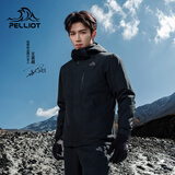 伯希和（Pelliot）【王星越同款】经典3.0冲锋衣男三合一秋防水外套115301054黑L