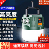 曼戈途超亮停电充电灯泡应急露营帐篷挂户外太阳能照明足球灯夜市摆地摊 M87高亮400W-20灯珠-3600毫安8-40小时