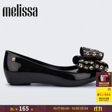 梅丽莎（melissa）蝴蝶结低跟时尚通勤休闲女士单鞋33680 黑色 36