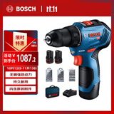 博世（BOSCH）手电钻起子机起拧钻孔二合一锂电双电含钻头\批头套装GSR 12V-30