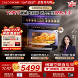 凯度（CASDON）【杨幂同款】 双热风2.0嵌入式 微蒸烤一体机 家用空气炸微波炉58L电蒸烤箱19英寸画境彩屏 TR Pro