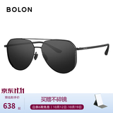 BOLON暴龙眼镜【经典畅销款】飞行员墨镜男太阳镜偏光驾驶镜防晒BL8068 【β钛镜腿-偏光】BL8122D11 哑黑框+暗黑水银镀膜片