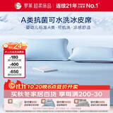 罗莱家纺 A类抗菌冰皮席三件套冰丝席凉席子床笠款 蓝色 180*200*30