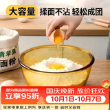 青苹果加厚高硼硅钢化耐热玻璃碗微波炉专用大号汤碗和面盆耐高低温