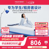 梦百合快充薄垫记忆棉床垫成人租房可拆洗可定制床褥1.5x1.9米软硬适中