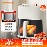 九阳（Joyoung）空气炸锅家用5L大容量不用翻面可视大视窗低音烘烤免翻面蒸汽嫩烤蒸烤一体机KL50-V565