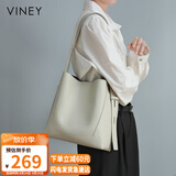viney包包女包牛皮水桶包大容量单肩斜挎托特包生日礼物轻奢送女友老婆