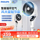 飞利浦（PHILIPS）交流电机风扇空气循环扇3D摇头电风扇落地扇家用落地电扇柔风静音净化风扇 ACR2441CFD