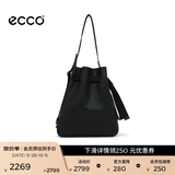 爱步（ECCO）中性包水桶包 斜挎包包手提包 大号肩背包 9107802 HL 黑色910780290000 中包