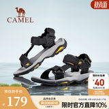 骆驼（CAMEL）凉鞋男 夏季户外沙滩鞋凉鞋防滑涉水平底男鞋 黑色 39