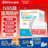 海氏海诺大麦 医用防护口罩N95级无菌 一次性独立包装20只灭菌防尘防花粉