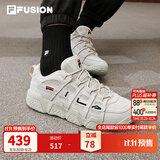斐乐面包鞋｜FILA FUSION潮牌篮球鞋男士低帮运动鞋休闲鞋老爹鞋 燕麦色-OM 45