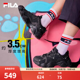 斐乐猫爪4丨FILA老爹鞋夏季女鞋男鞋黑色鞋子运动鞋休闲鞋厚底增高鞋 【女款】黑-BK 37.5