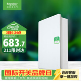 施耐德 配电箱 空开强电箱三排36回路家用暗装配线箱白色天朗系列TLA36B