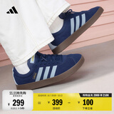adidas「T头鞋」VL COURT 2.0复古休闲板鞋德训鞋阿迪达斯轻运动 深蓝/浅蓝/树脂黄 (推荐女生选小半码)   41