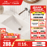 九牧（JOMOO）台下盆陶瓷盆卫生间洗手盆防溅水抗菌易洁单盆面盆家用(不含下水) 【大号方形】台下盆-12755KA