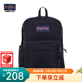JANSPORT杰斯伯书包轻便双肩包男女旅行包简约背包电脑包学生校园 4QUT008爵士黑-侧边袋