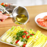 家の物语（KATEI STORY）日本厨房泼油锅热油小锅铸铁锅不粘煎蛋神器淋油锅家用平底锅煎锅 不锈钢热油小锅 小号