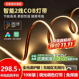 佼佼者（JIAOJIAOZHE）COB灯带24V智能mesh2.0无极调光调色自粘客厅吊顶已接入米家APP