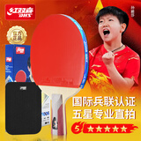红双喜（DHS）乒乓球拍五星级直拍F5006反胶单拍附拍包+乒乓球