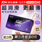 SIKI私激避孕套超薄1400mg精华级玻尿酸润滑安全套光面型2.0涌12只