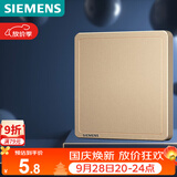 西门子（SIEMENS）开关面板 空白面板 86型盖板 致典日曜金5UH14133NC03