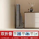 上岛乾圣【2026新款全自动麻将机】家用商用麻将桌餐桌两用电动折叠一体 13双重折叠脚+旋翼机芯+仿玉麻将-折叠灰X09