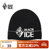 黑冰（BLACKICE）秋冬户外男女跑步运动针织帽保暖毛线帽冬季帽子Z2141-冰山-黑