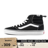 VANS范斯官方 Ashwood Hi Decon黑色复古高帮男鞋板鞋 黑色 39
