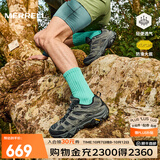 迈乐（Merrell）官方运动户外徒步鞋MOAB 3男鞋女鞋轻量减震V底防滑透气登山鞋 J035881黑灰（男） 43