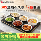 志高（CHIGO）暖菜板 热菜板保温板 加热菜板2025新款加热桌垫 饭菜保温板长方形家用多功能餐桌热菜神器 QF02H
