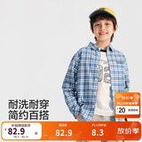 巴拉巴拉童装儿童长袖衬衫女童男童2026春装格纹【商场同款】