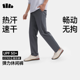 蕉下（beneunder）休闲裤子男通勤户外长裤弹力凉感锥形裤CC925 深蓝灰    2XL