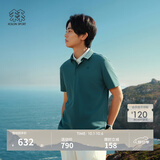 KOLON SPORT/可隆户外吸湿速干T恤 男士抗菌珠地POLO衫 LHPT6MTT25-IN 青墨色 2XL 185/104A