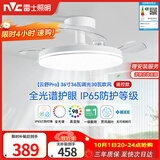 雷士（NVC）枕边风风扇灯一体吊扇灯餐厅卧室全光谱1级能效IP65三防包安装