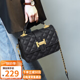 YUYULA牛皮包包女包斜挎包品牌轻奢手提链条包生日礼物高级感送女友老婆