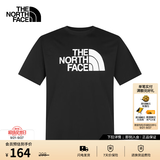 北面（The North Face）【经典款】短袖T恤男宽松棉质半袖户外休闲舒适透气春夏上新款 黑色 3XL /190