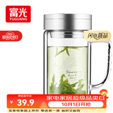 富光双层玻璃杯高硼硅男女士办公大容量茶水分离耐热泡茶水杯子带把手