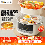 小熊（Bear）电炖盅电炖锅隔水炖家用4人用煲汤炖汤锅燕窝炖盅4.1L炖蒸煮一体微压电炖锅DDZ-J25G2