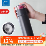 乐扣乐扣（LOCK&LOCK）品茗茶水分离不锈钢车载保温杯男女学生水杯400ML灰色LHC4233DGRY
