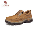 骆驼（CAMEL）磨砂牛皮男士工装大头休闲皮鞋 G13A307163 驼色 44 