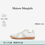 MAISON MARGIELA马吉拉德训鞋小白鞋拼接牛皮休闲男鞋经典单鞋运动鞋 101水洗白色 43.5