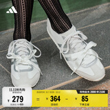 adidas「冰淇淋T头鞋」VS JOG 2.0薄底运动鞋男女阿迪达斯轻运动 亮白/金属银/浅灰   37