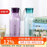 乐扣乐扣（LOCK&LOCK）ECO户外运动水杯户外便携塑料水壶男女杯子两件套（550ml*2） 